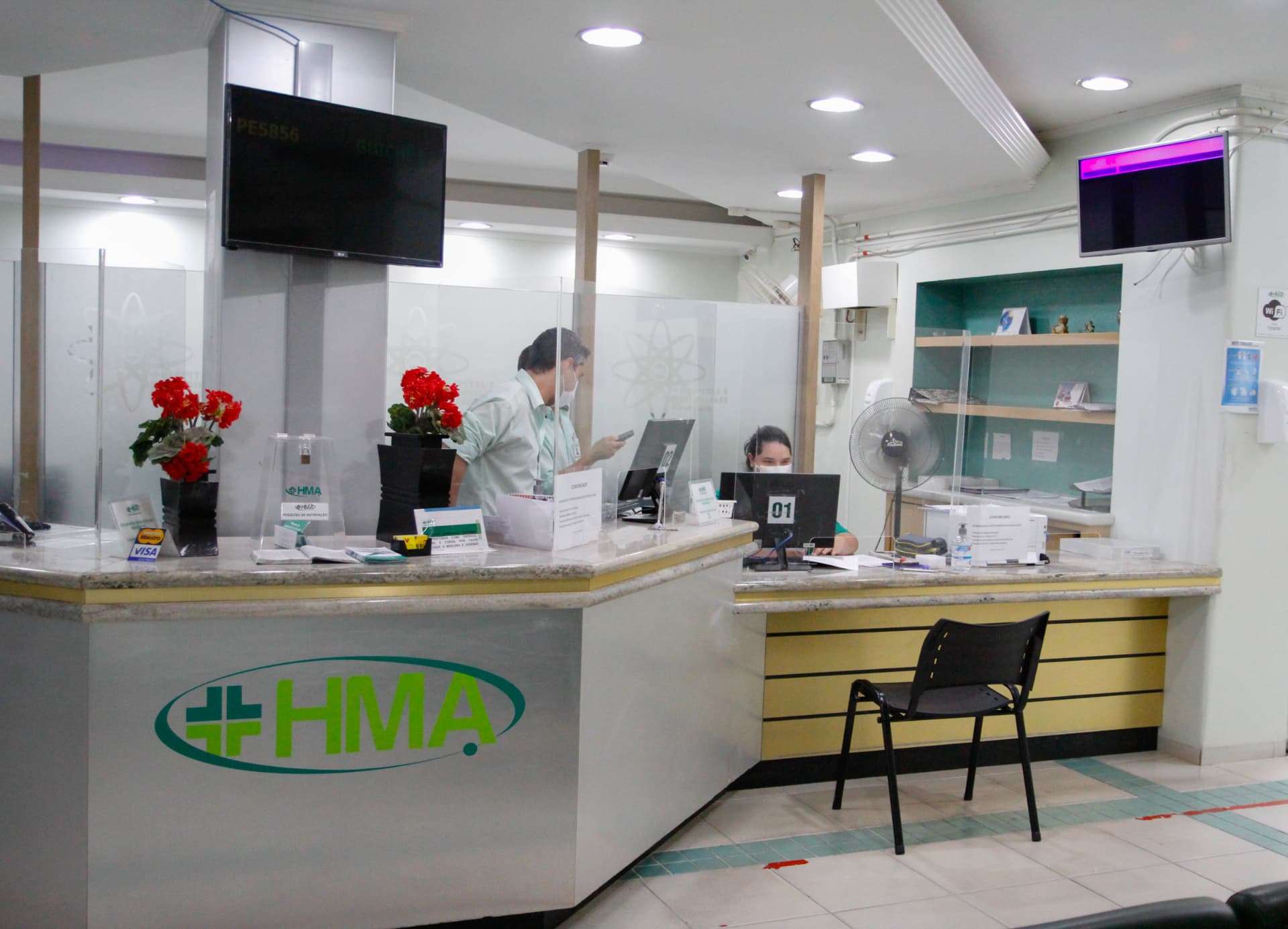 Recepção e pronto atendimento do Hospital e Maternidade de Assis