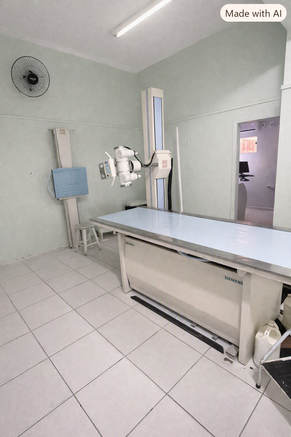 Equipamento de raio-x da unidade
